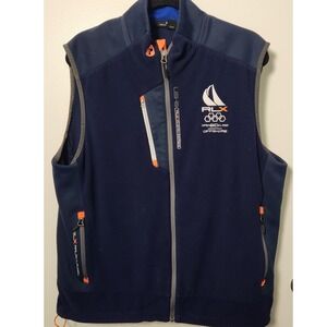 Ralph Lauren RLX Ocean Series Fleece Vest Mens XL Open 60 Class Offshore Sailing